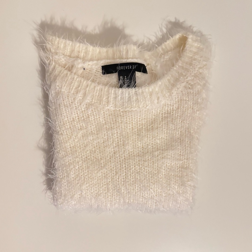 Forever 21 White Crop Top